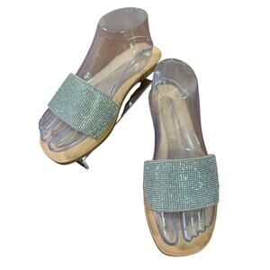 Soda Women's Justice Diamond Slides Summer Sandals Size 8 EUC